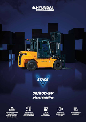 Wózki widłowe z silnikiem wysokoprężnym Hyundai 70D-9V