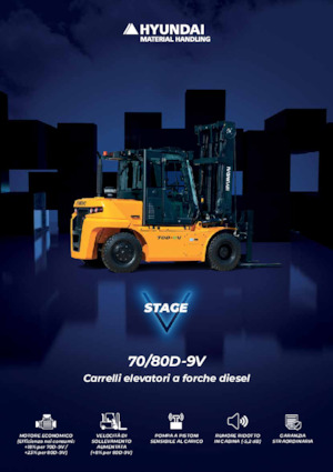 Wózki widłowe z silnikiem wysokoprężnym Hyundai 70D-9V