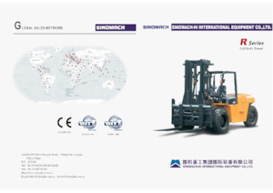 Wózki widłowe z silnikiem wysokoprężnym Sinomach CPCD80