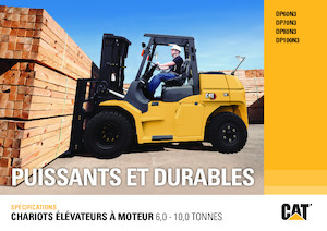 Wózki widłowe z silnikiem wysokoprężnym Caterpillar DP70N3