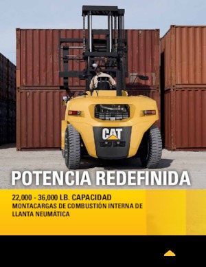 Wózki widłowe z silnikiem wysokoprężnym Caterpillar DP120N2
