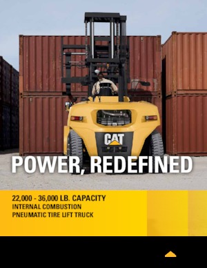 Wózki widłowe z silnikiem wysokoprężnym Caterpillar DP150N2