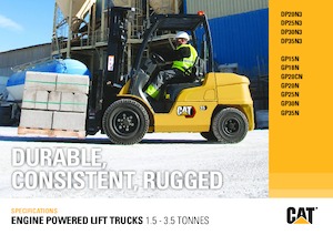 Wózki widłowe z silnikiem wysokoprężnym Caterpillar DP25N3