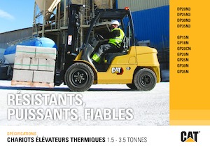 Wózki widłowe z silnikiem wysokoprężnym Caterpillar DP30N3