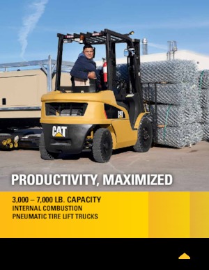 Wózki widłowe z silnikiem wysokoprężnym Caterpillar DP33N