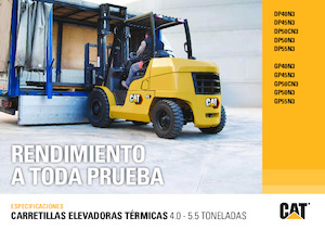 Wózki widłowe z silnikiem wysokoprężnym Caterpillar DP40N3