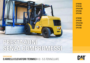 Wózki widłowe z silnikiem wysokoprężnym Caterpillar DP40N3