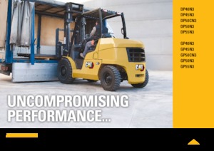 Wózki widłowe z silnikiem wysokoprężnym Caterpillar DP50CN3