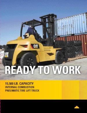 Wózki widłowe z silnikiem wysokoprężnym Caterpillar DP70N1