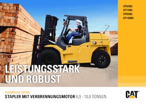 Wózki widłowe z silnikiem wysokoprężnym Caterpillar DP70N3