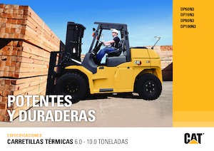 Wózki widłowe z silnikiem wysokoprężnym Caterpillar DP80N3