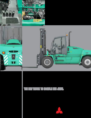 Wózki widłowe z silnikiem wysokoprężnym Mitsubishi FD160L6P