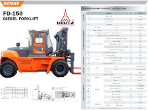 Wózki widłowe z silnikiem wysokoprężnym OCTANE FD150
