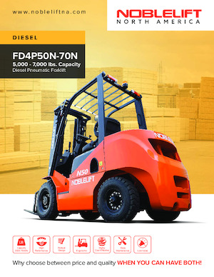 Wózki widłowe z silnikiem wysokoprężnym Noblelift FD4P70N