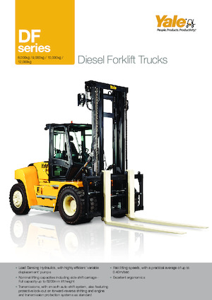 Wózki widłowe z silnikiem wysokoprężnym Yale GDP100DF