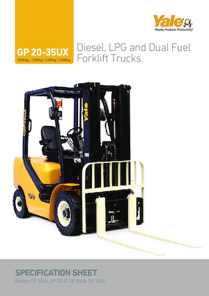 Wózki widłowe z silnikiem wysokoprężnym Yale GP20UX