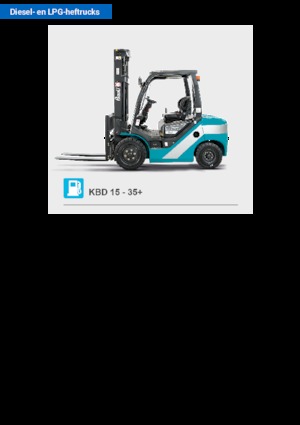 Wózki widłowe z silnikiem wysokoprężnym Baoli KBD 25+