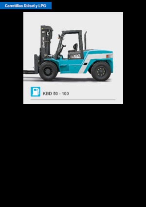 Wózki widłowe z silnikiem wysokoprężnym Baoli KBD 100