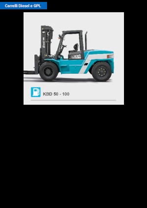 Wózki widłowe z silnikiem wysokoprężnym Baoli KBD 100