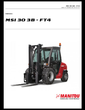 Terenowe wózki widłowe Manitou MSI 30 3B / FT4