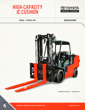Wózki widłowe z silnikiem wysokoprężnym Toyota THDC1800-36