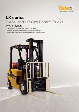 Wózki widłowe z silnikiem wysokoprężnym Yale GDP 20 LX