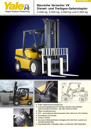 Wózki widłowe z silnikiem wysokoprężnym Yale GDP 40 VX 5