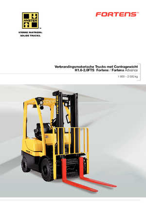 Wózki widłowe z silnikiem wysokoprężnym Hyster H1.6FT