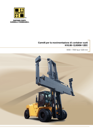 Wózki widłowe z silnikiem wysokoprężnym Hyster H10.00XM 12EC