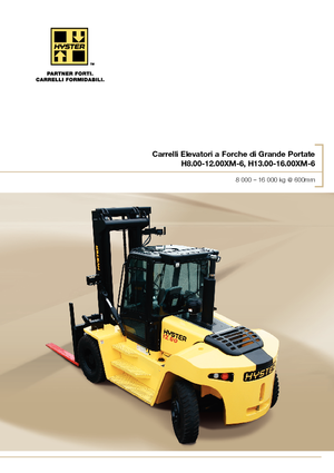 Wózki widłowe z silnikiem wysokoprężnym Hyster H12.00XM 6