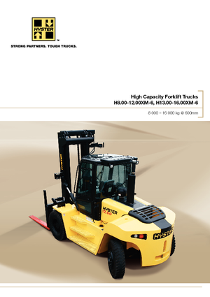 Wózki widłowe z silnikiem wysokoprężnym Hyster H12.00XM 6