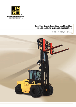 Wózki widłowe z silnikiem wysokoprężnym Hyster H16.00XM 12