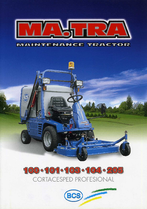 Traktory miejskie z zaczepem przednim BCS MA.TRA 205