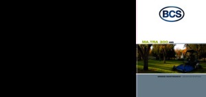 Traktory miejskie z zaczepem przednim BCS MA.TRA 300