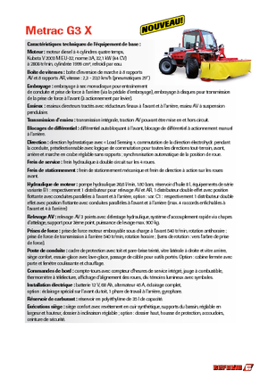 Traktory miejskie z zaczepem przednim Reform Werke Metrac G 3 X