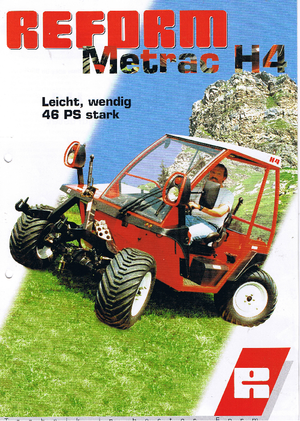 Traktory miejskie z zaczepem przednim Reform Werke Metrac H 4