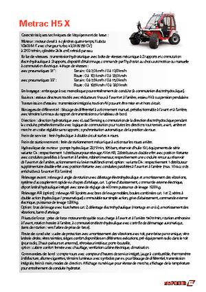 Traktory miejskie z zaczepem przednim Reform Werke Metrac H 5 X