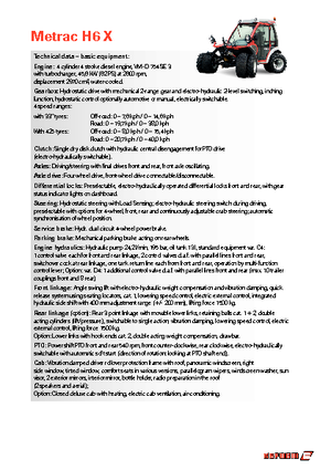 Traktory miejskie z zaczepem przednim Reform Werke Metrac H 6 X