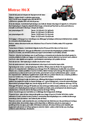 Traktory miejskie z zaczepem przednim Reform Werke Metrac H 6 X