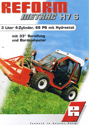 Traktory miejskie z zaczepem przednim Reform Werke Metrac H 7 S