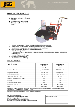 Przecinarki jezdne KSG-Maschinenbau KSG 461