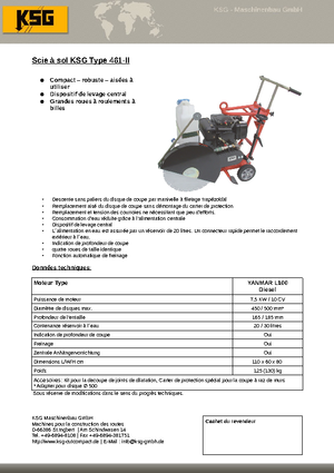 Przecinarki jezdne KSG-Maschinenbau KSG 461
