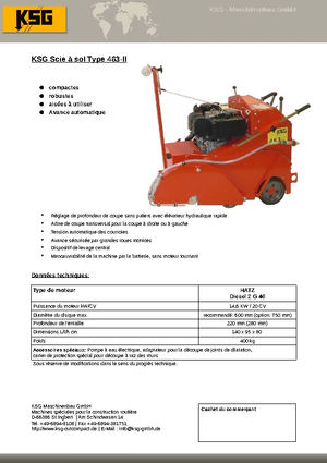 Przecinarki jezdne KSG-Maschinenbau KSG 463