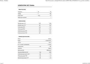 Agregaty prądotwórcze z silnikiem wysokoprężnym PRAMAC Lifter P 6000s TYA