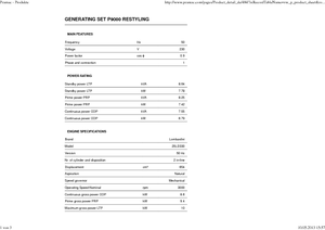 Agregaty prądotwórcze z silnikiem wysokoprężnym PRAMAC Lifter P 9000