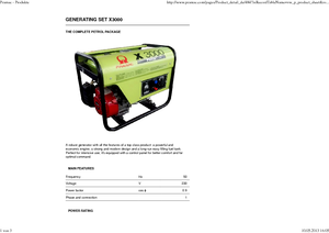 Agregaty prądotwórcze z silnikiem wysokoprężnym PRAMAC Lifter X 3000