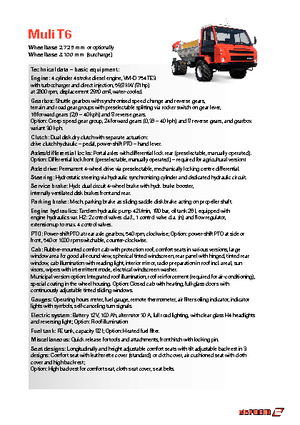 Traktory miejskie z zaczepem przednim Reform Werke Muli T 6