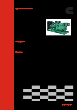 Agregaty prądotwórcze z silnikiem wysokoprężnym Cummins C900D6B