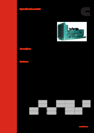 Agregaty prądotwórcze z silnikiem wysokoprężnym Cummins C1500 D6