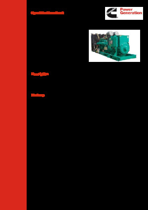 Agregaty prądotwórcze z silnikiem wysokoprężnym Cummins C2000D5EB